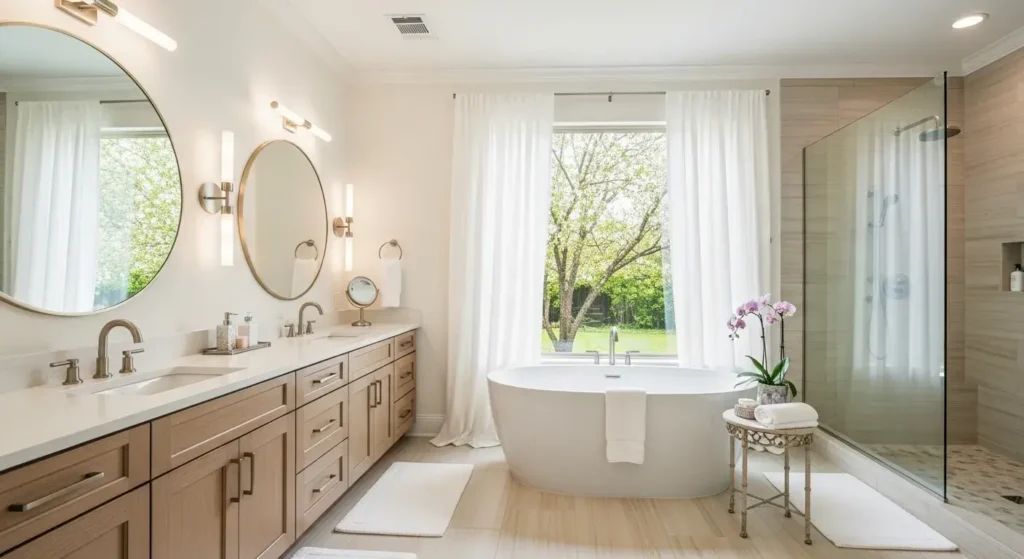 Bathroom floor tile installation in Gleanloch