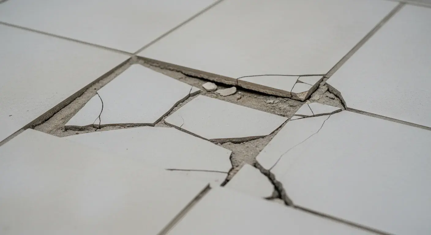 Bathroom Floor Tile Installation 9 Cracked or Loose Bathroom Tiles