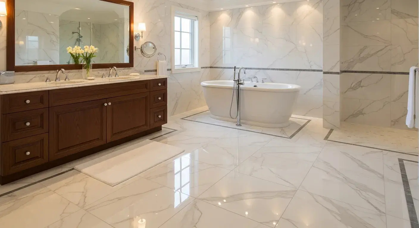 Bathroom Floor Tile Installation 16 Marble Bathroom Tile Floors