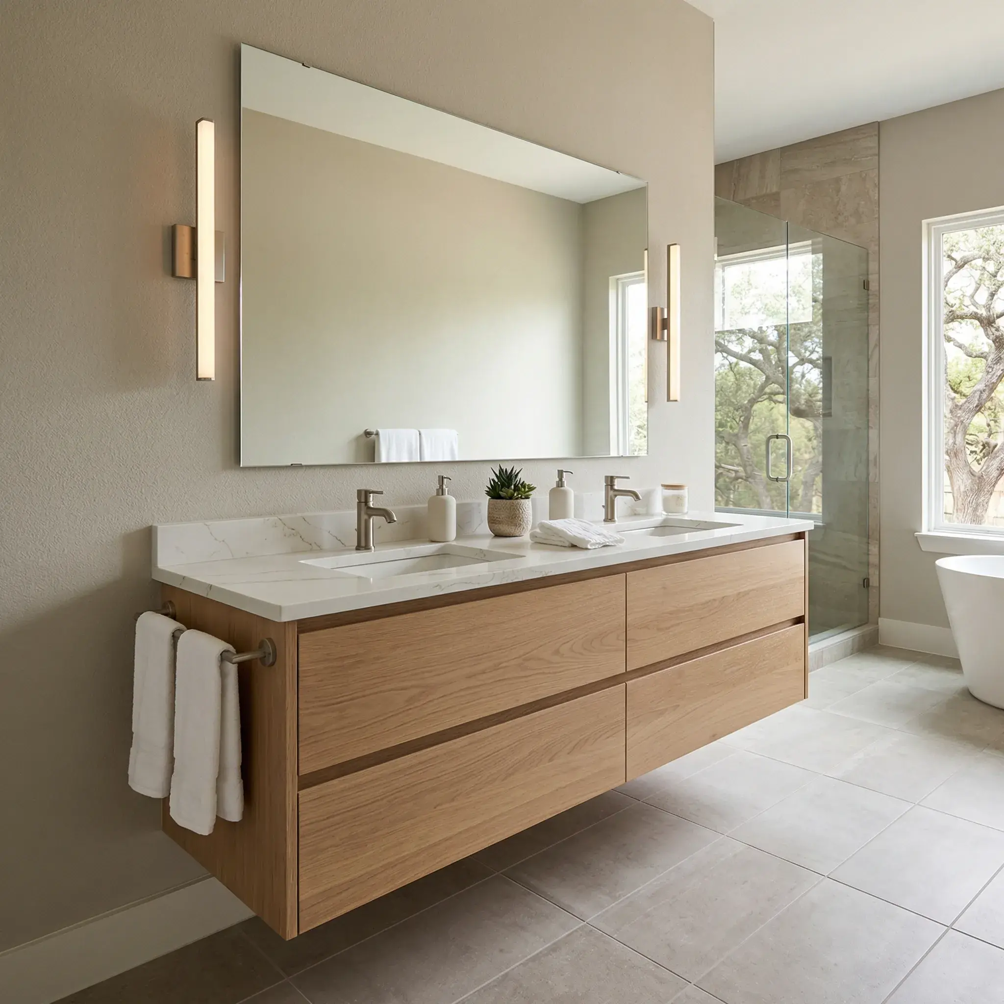 Modern Bathroom Upgrades spring tx