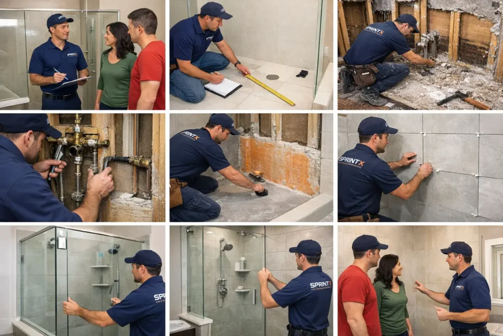 Step by Step Shower Remodeling Process